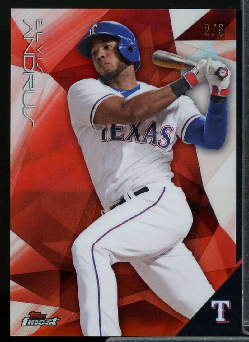 Elvis Andrus Card 2015 Finest Red Refractors (2/5) #59  Image 1