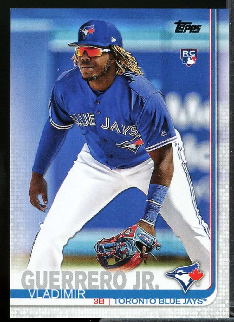 Vladimir Guerrero Jr/Fielding FACTORY 2019 Topps Base Set Photo Variations #700D  Image 1