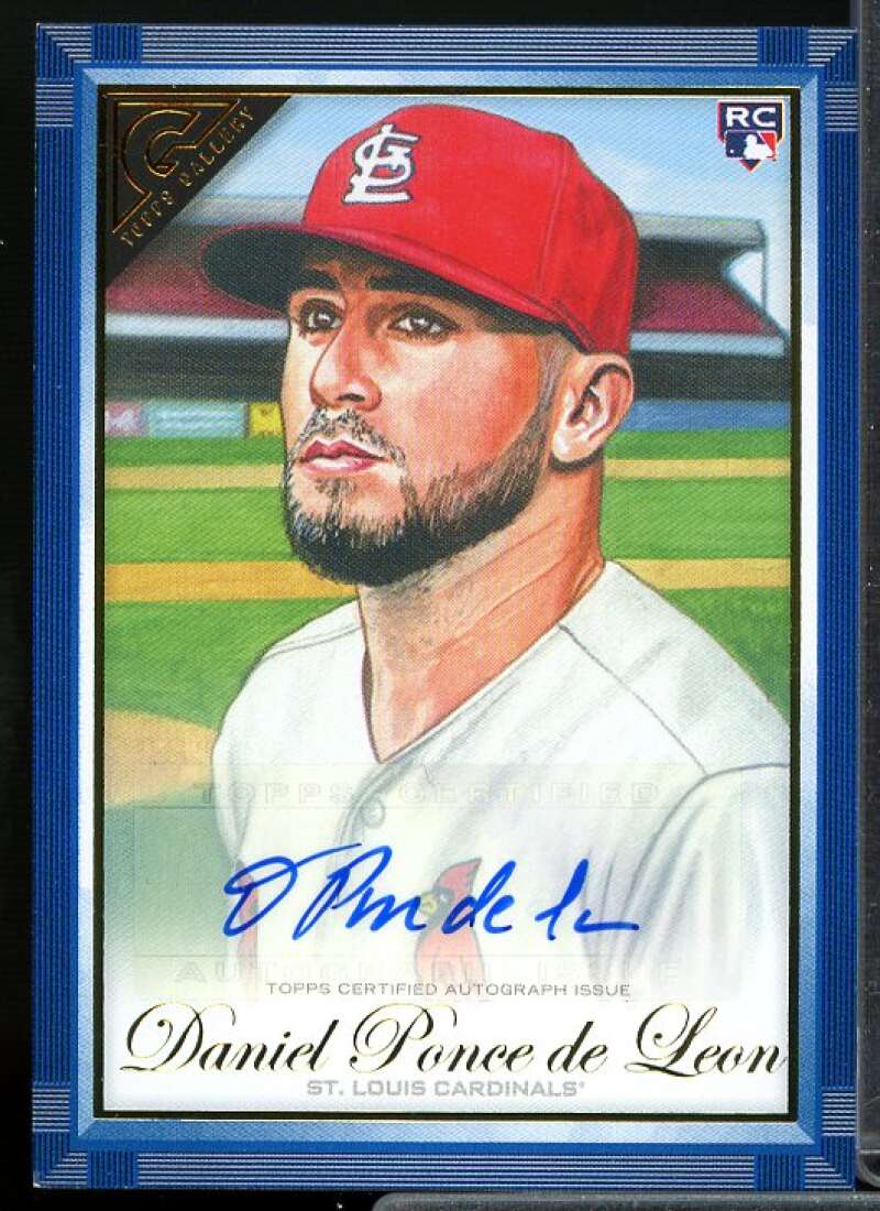 Daniel Ponce de Leon Rookie Card 2019 Topps Gallery Autographs Blue #34  Image 1