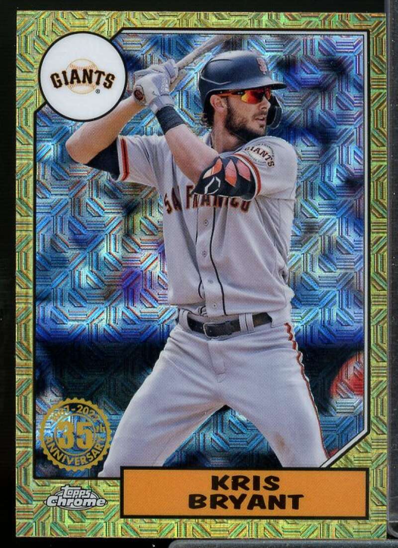 Kris Bryant Card 2022 Topps '87 Topps Silver Pack Chrome #T87C77  Image 1