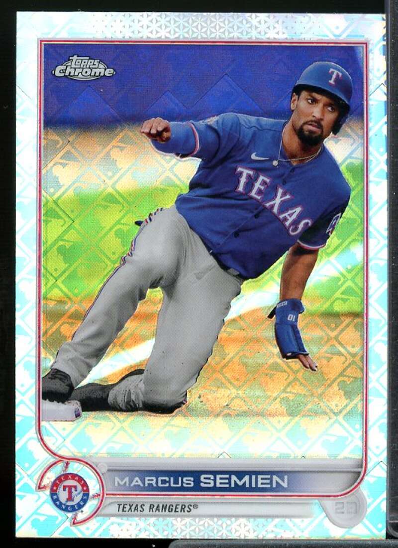 Marcus Semien Card 2022 Topps Chrome Logofractor #5  Image 1