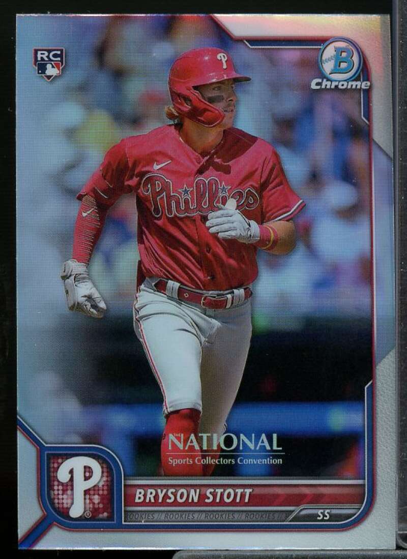B. Stott 2022 Bowman Chrome National Convention Wrapper Redemption AU #NSCCBS  Image 1