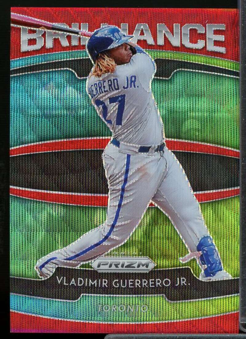 Vladimir Guerrero Jr. Card 2020 Panini Prizm Brilliance Prizms Red Wave #B4  Image 1