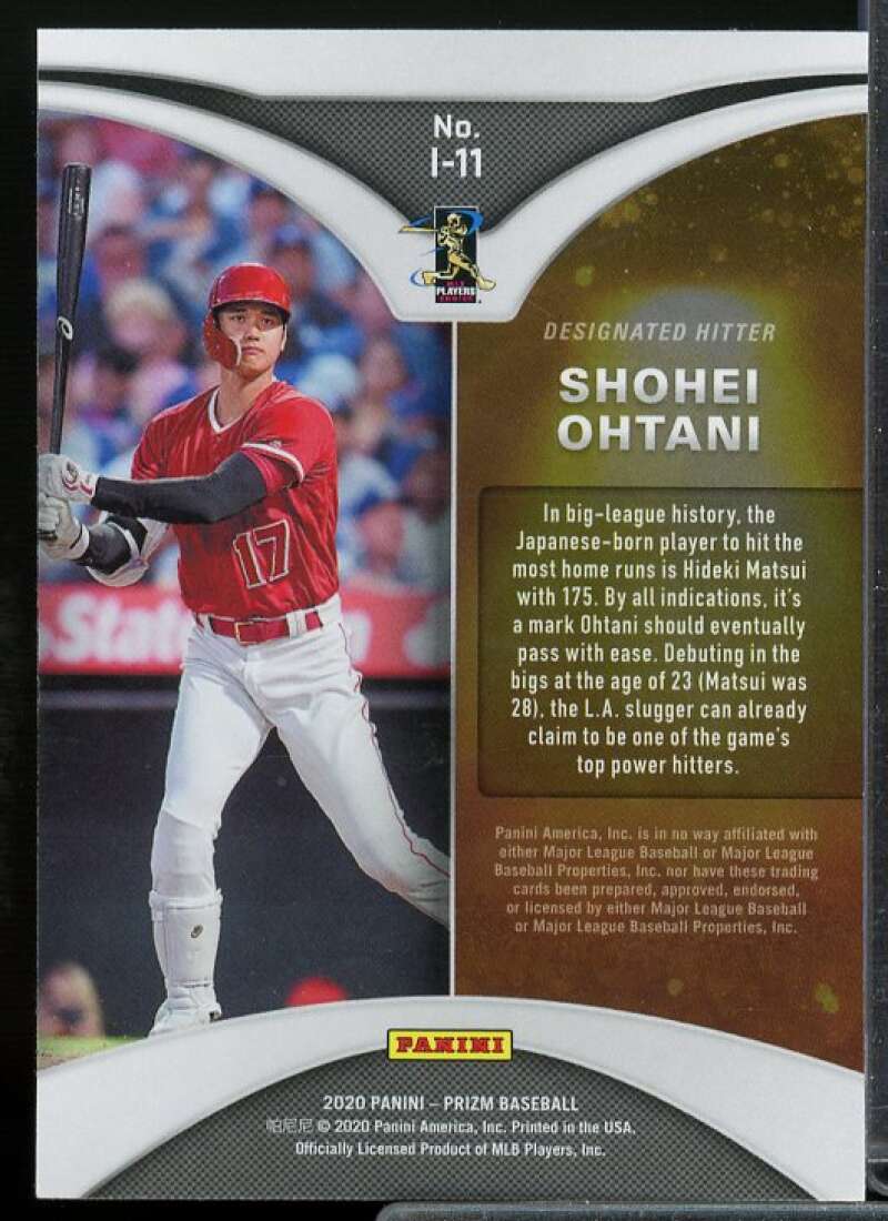 Shohei Ohtani Card 2020 Panini Prizm Illumination #11  Image 2