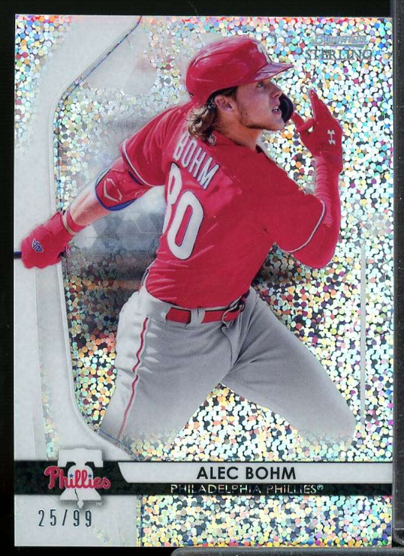 Alec Bohm Card 2020 Bowman Sterling Prospects Speckle Refractors #BPR24  Image 1