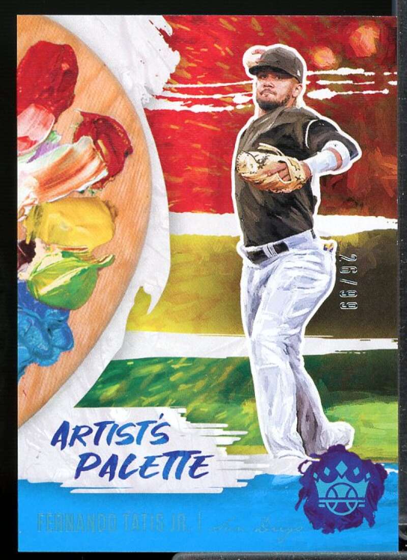 Fernando Tatis Jr. Card 2020 Diamond Kings Artist's Palette Holo Blue #AP9  Image 1