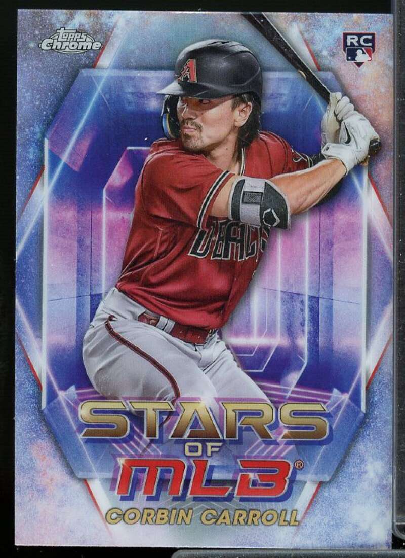 Corbin Carroll Rookie Card 2023 Topps Stars of MLB Chrome #SMLBC34  Image 1