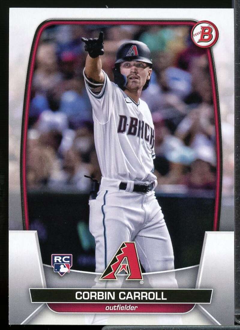 Corbin Carroll Rookie Card 2023 Bowman #73  Image 1