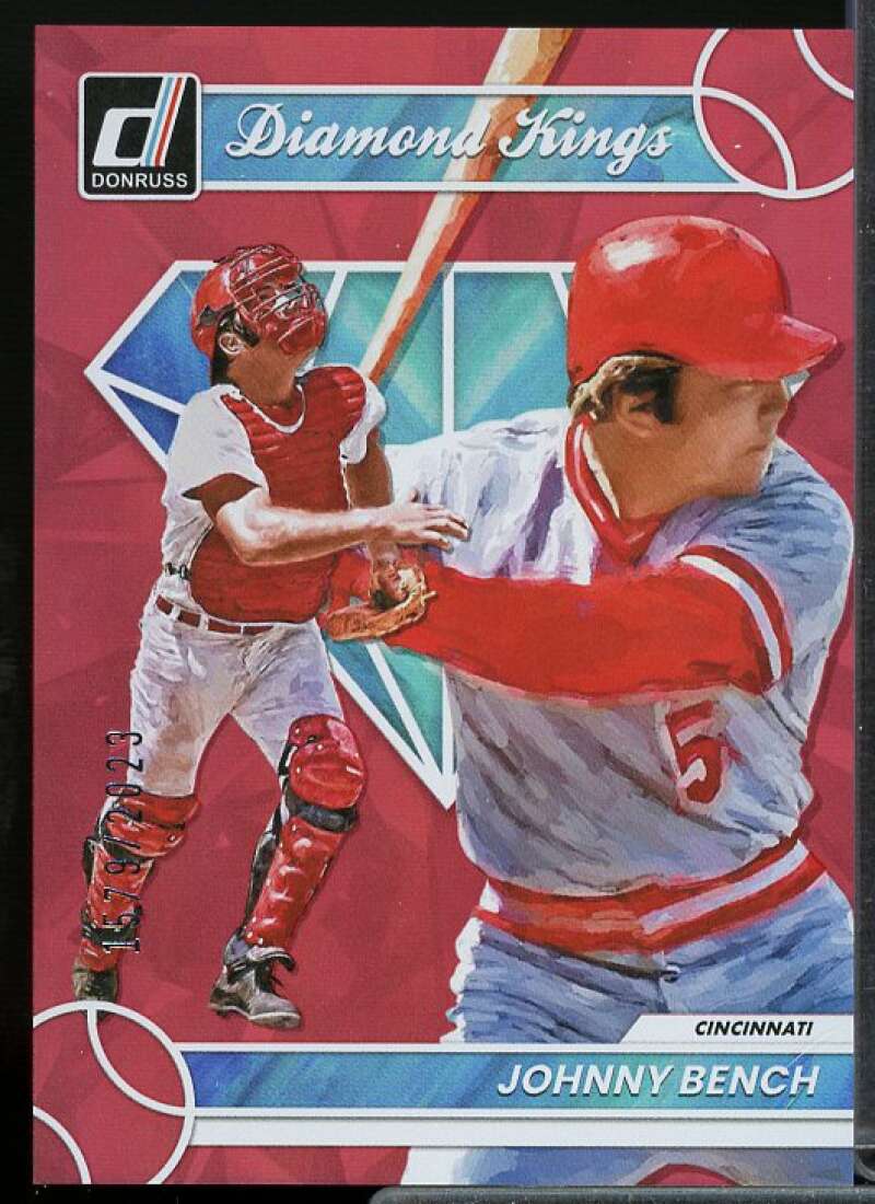 Johnny Bench DK Card 2023 Donruss Holo Red #25  Image 1