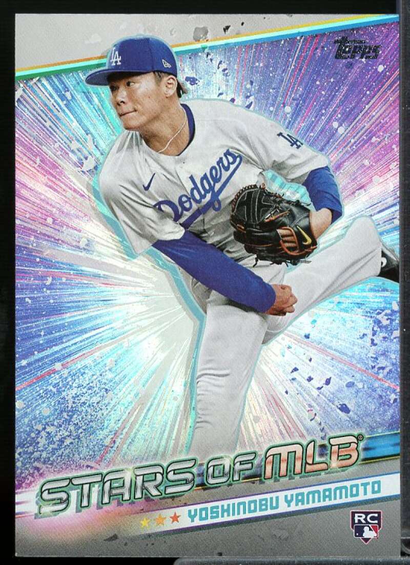 Yoshinobu Yamamoto Rookie Card 2024 Topps Stars of MLB #SMLB57  Image 1