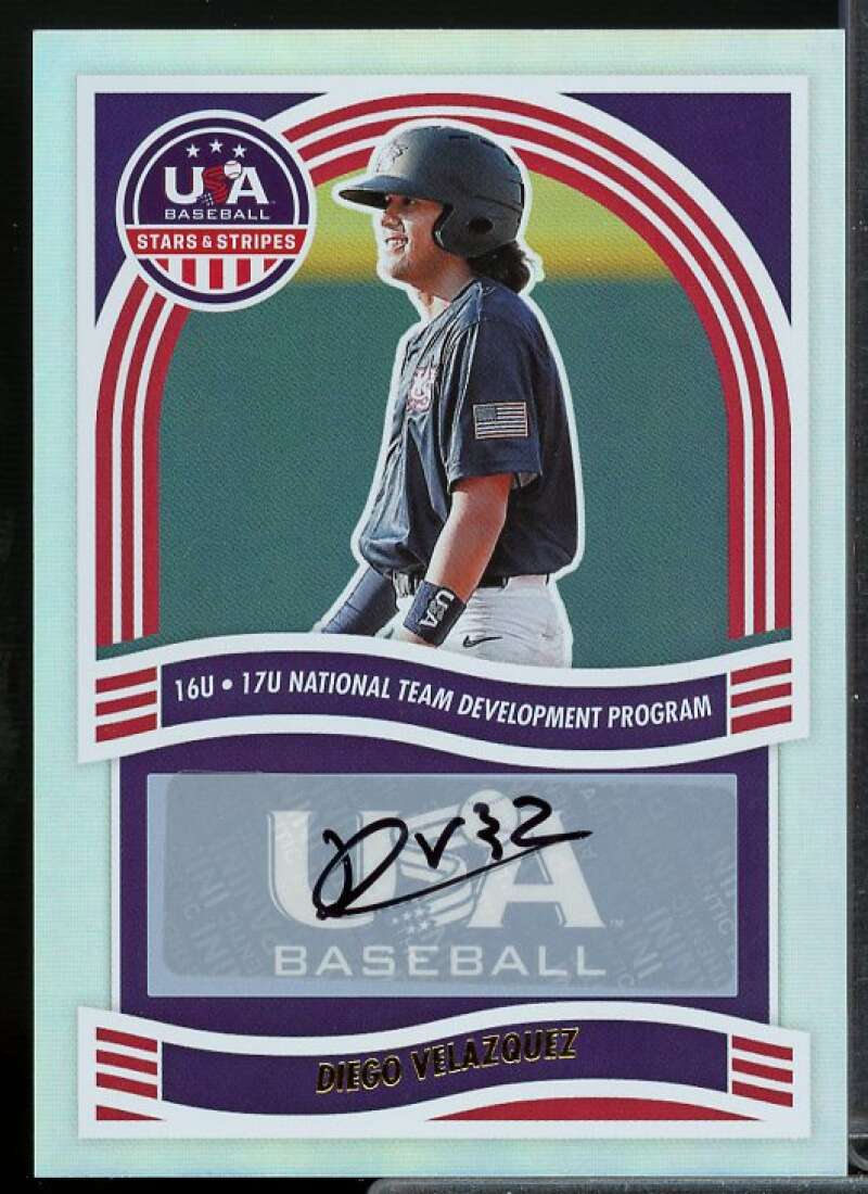 Diego Velazquez 2024 USA Baseball Stars Stripes 16U/17U National Team AU REF #35  Image 1