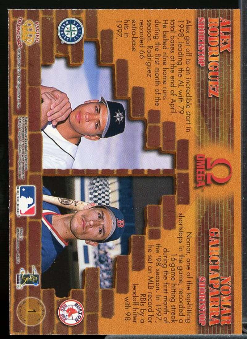 A.Rodriguez/N.Garciappara Card 1998 Pacific Omega Face To Face #1  Image 2