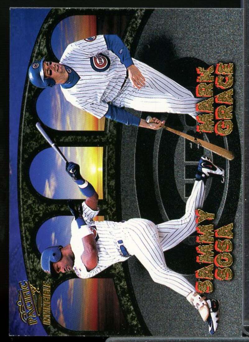 S.Sosa/Sandberg/Grace Card 1998 Pacific Invincible Team Checklists #5  Image 1