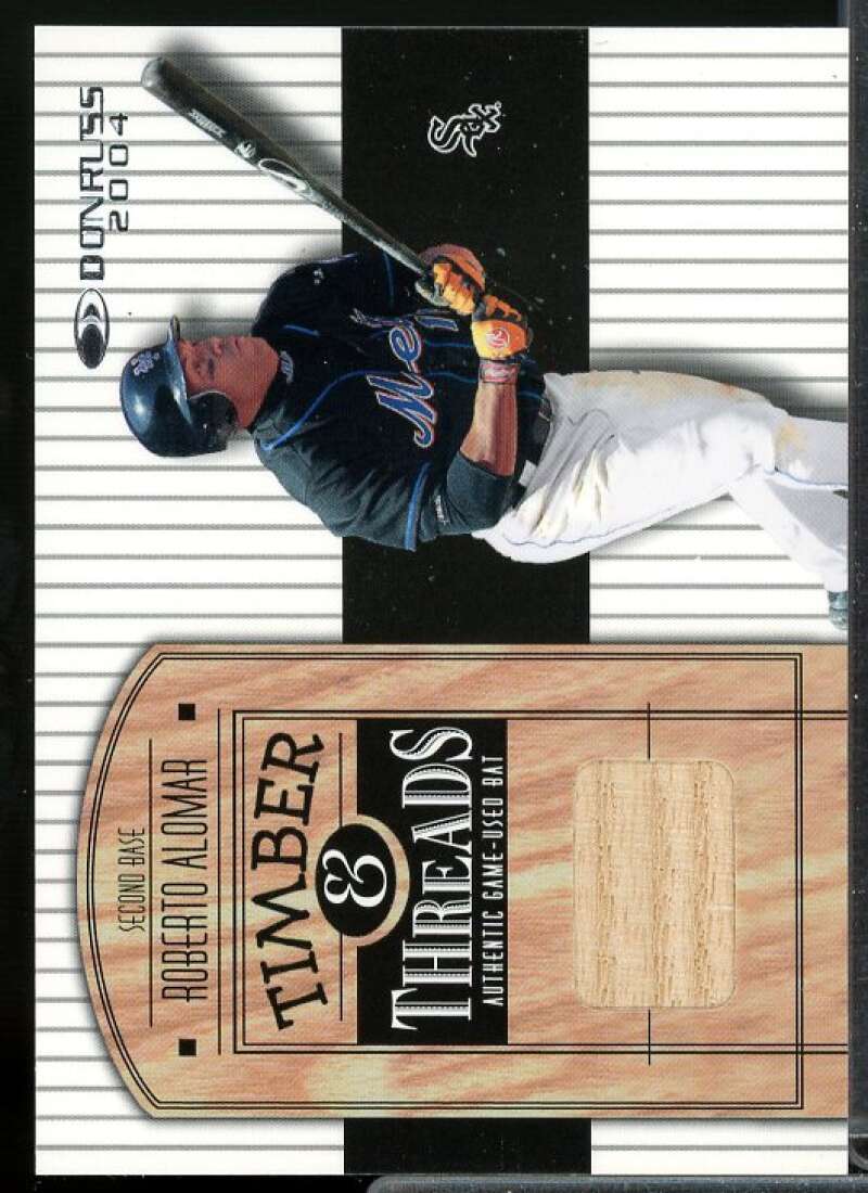 Roberto Alomar Bat Card 2004 Donruss Timber Threads #TT36  Image 1