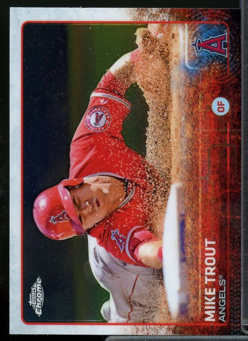 Mike Trout Card 2015 Topps Chrome #51  Image 1