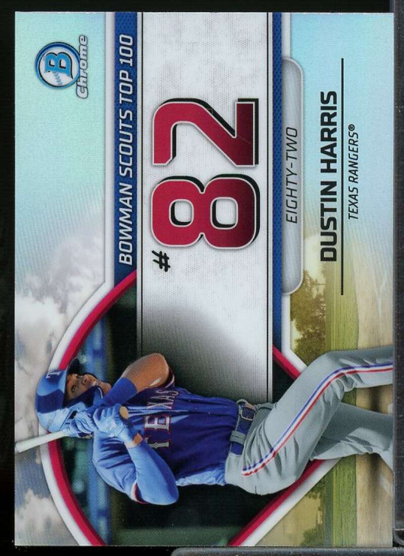 Dustin Harris Card 2023 Bowman Chrome Scouts Top 100 #BTP82  Image 1