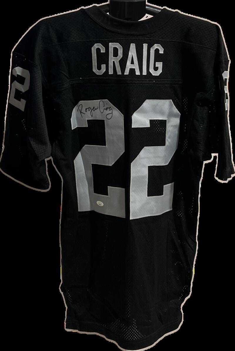 Roger Craig Signed Autograph Oakland Raiders Wilson  Jersey JSA Authentic   Image 2