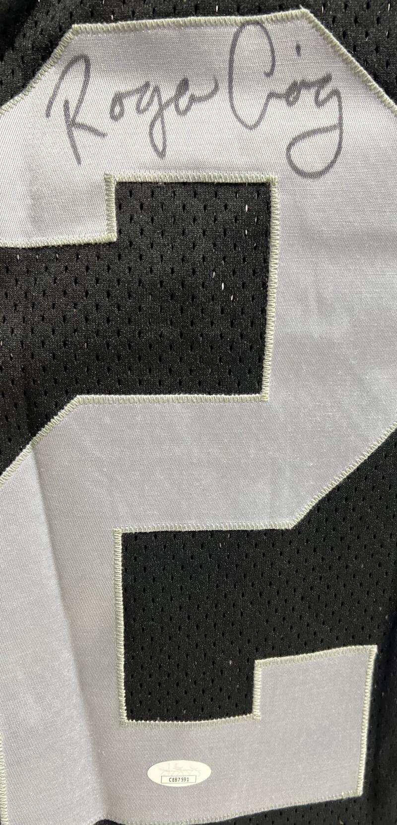 Roger Craig Signed Autograph Oakland Raiders Wilson  Jersey JSA Authentic   Image 4