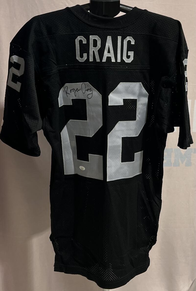 Roger Craig Signed Autograph Oakland Raiders Wilson  Jersey JSA Authentic   Image 1