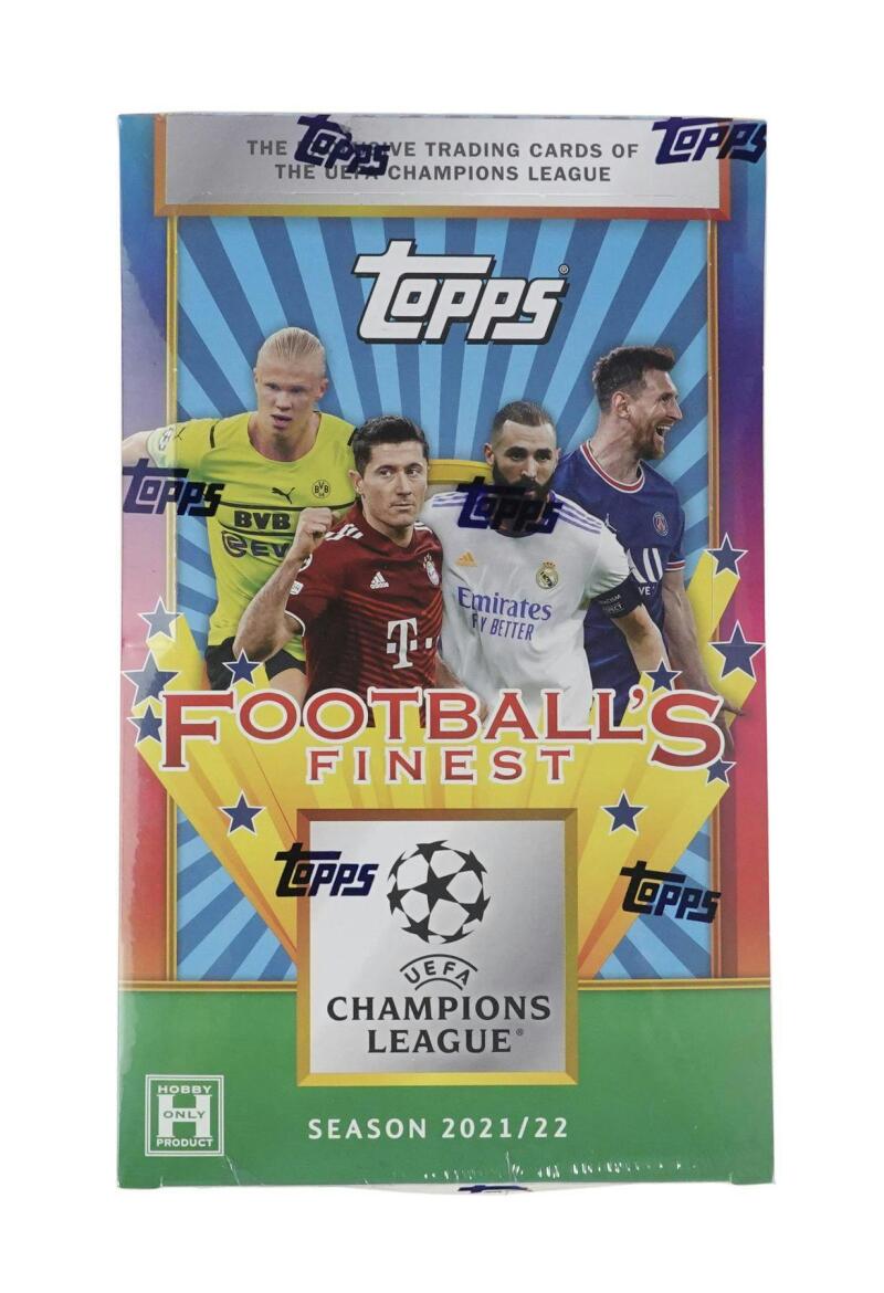 2021-22 Topps UEFA Champions League Finest Flashbacks Soccer Hobby Box Image 1