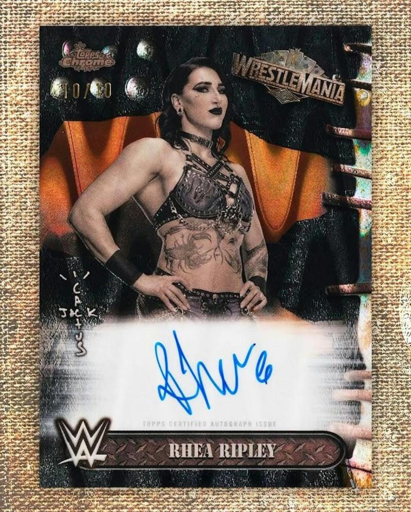 2025 Topps Chrome WWE Cactus Jack x Wrestlemania Box Image 5