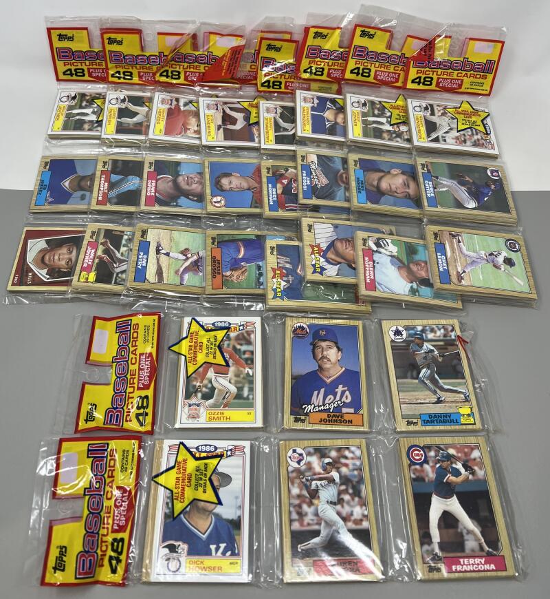 (10) 1987 Topps Rack Pack Baseball Lot  Image 2