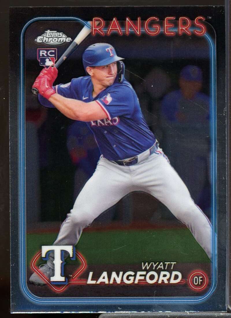 Wyatt Langford Rookie Card 2024 Topps Chrome Update #USC35  Image 1
