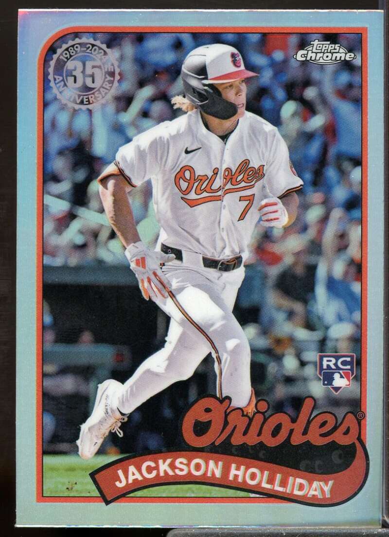 Jackson Holliday Rookie Card 2024 Topps Chrome Update '89 Topps #89CU3  Image 1