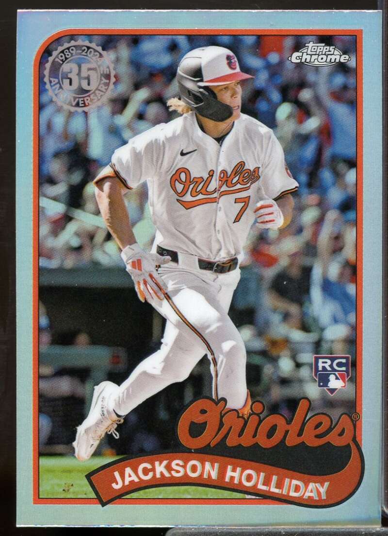 Jackson Holliday Rookie Card 2024 Topps Chrome Update '89 Topps #89CU3  Image 1