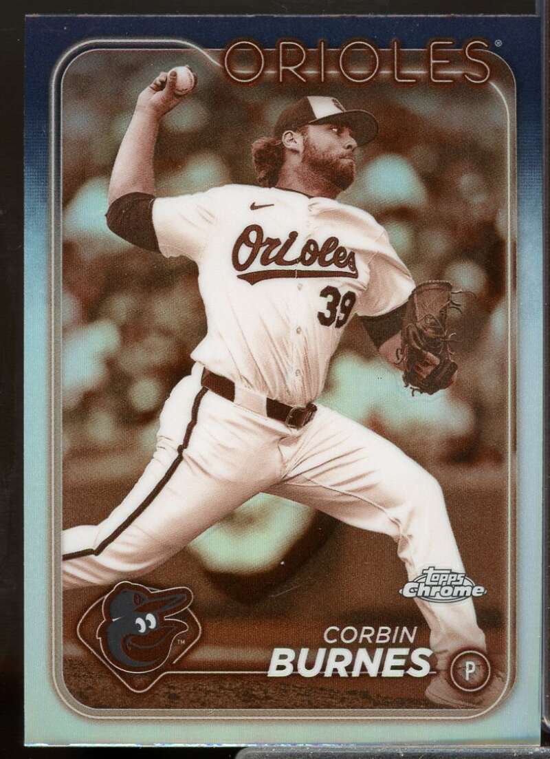 Corbin Burnes Card 2024 Topps Chrome Refractors #3  Image 1