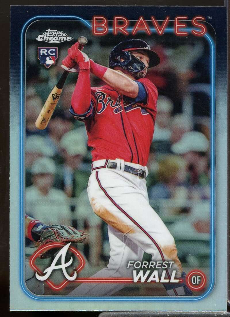Forrest Wall Rookie Card 2024 Topps Chrome Refractors #176  Image 1
