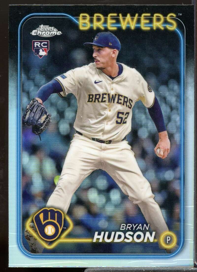 Bryan Hudson Rookie Card 2024 Topps Chrome Update Refractors #USC169  Image 1