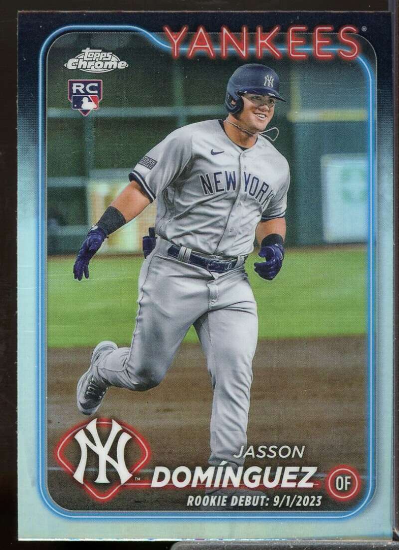 Jasson Dominguez Rookie Card 2024 Topps Chrome Update Refractors #USC70  Image 1