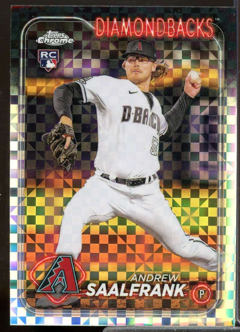 Andrew Saalfrank Rookie Card 2024 Topps Chrome X-fractors #178  Image 1