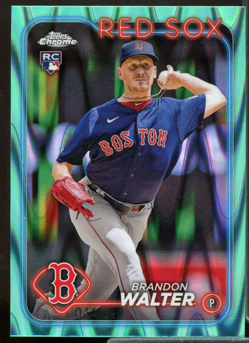 Brandon Walter Rookie Card 2024 Topps Chrome Aqua Lava Refractors #254  Image 1