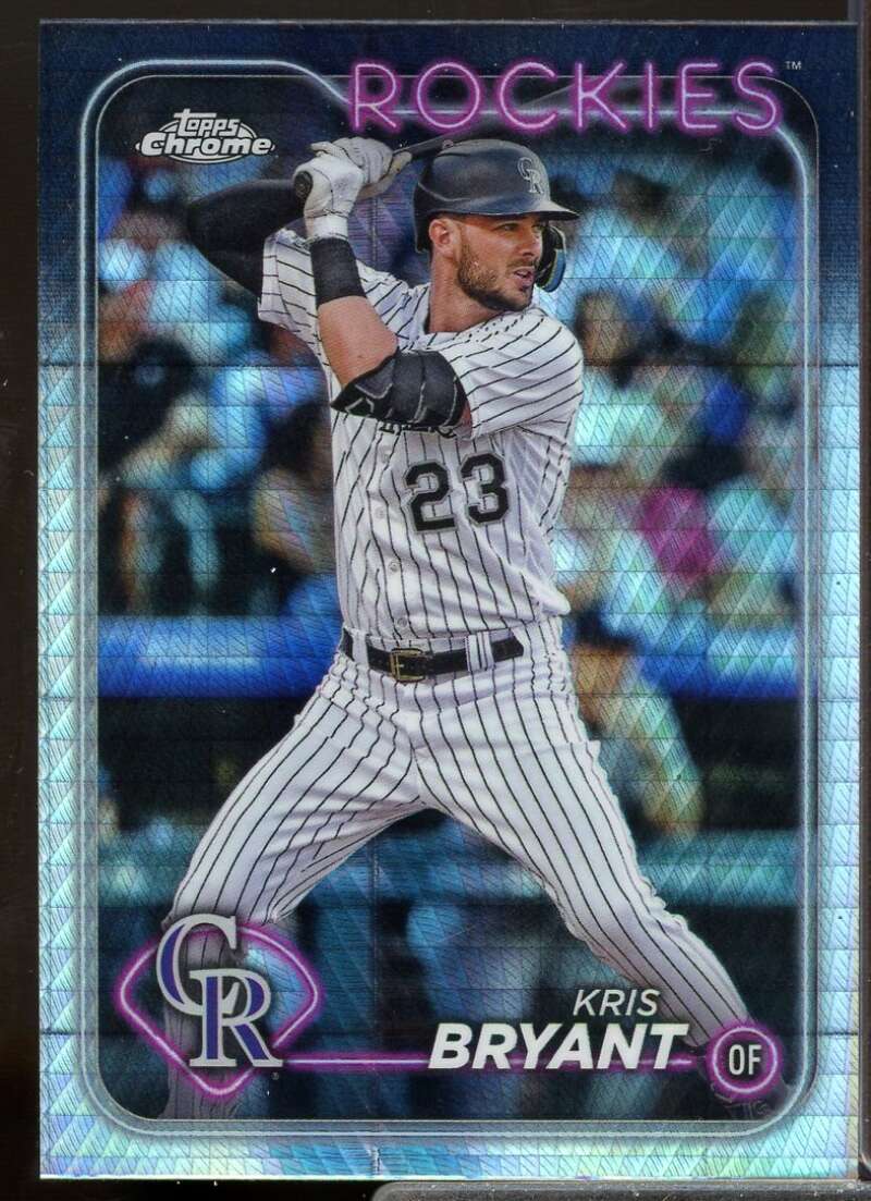 Kris Bryant Card 2024 Topps Chrome Prism Refractors #179  Image 1