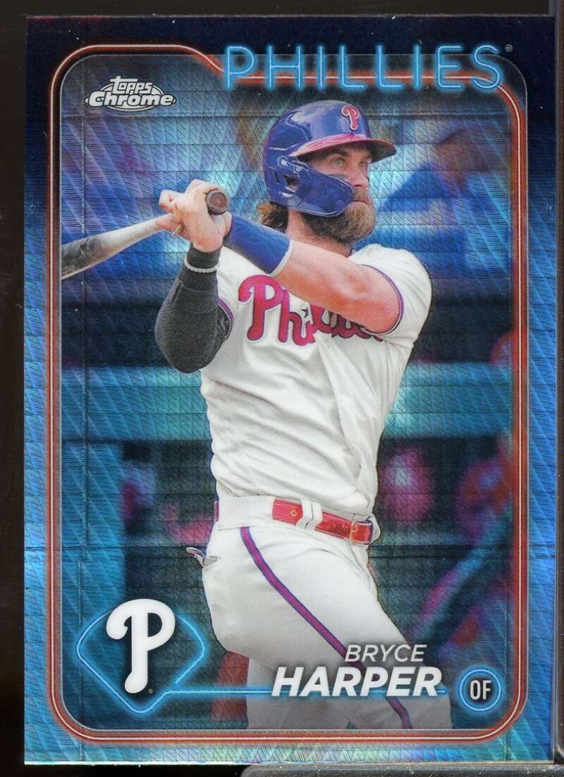 Bryce Harper Card 2024 Topps Chrome Prism Refractors #62  Image 1