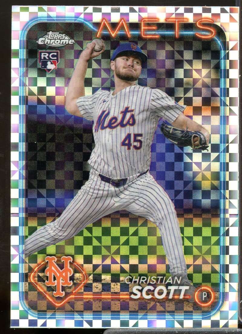 Christian Scott Rookie Card 2024 Topps Chrome Update X-Fractors #USC161  Image 1