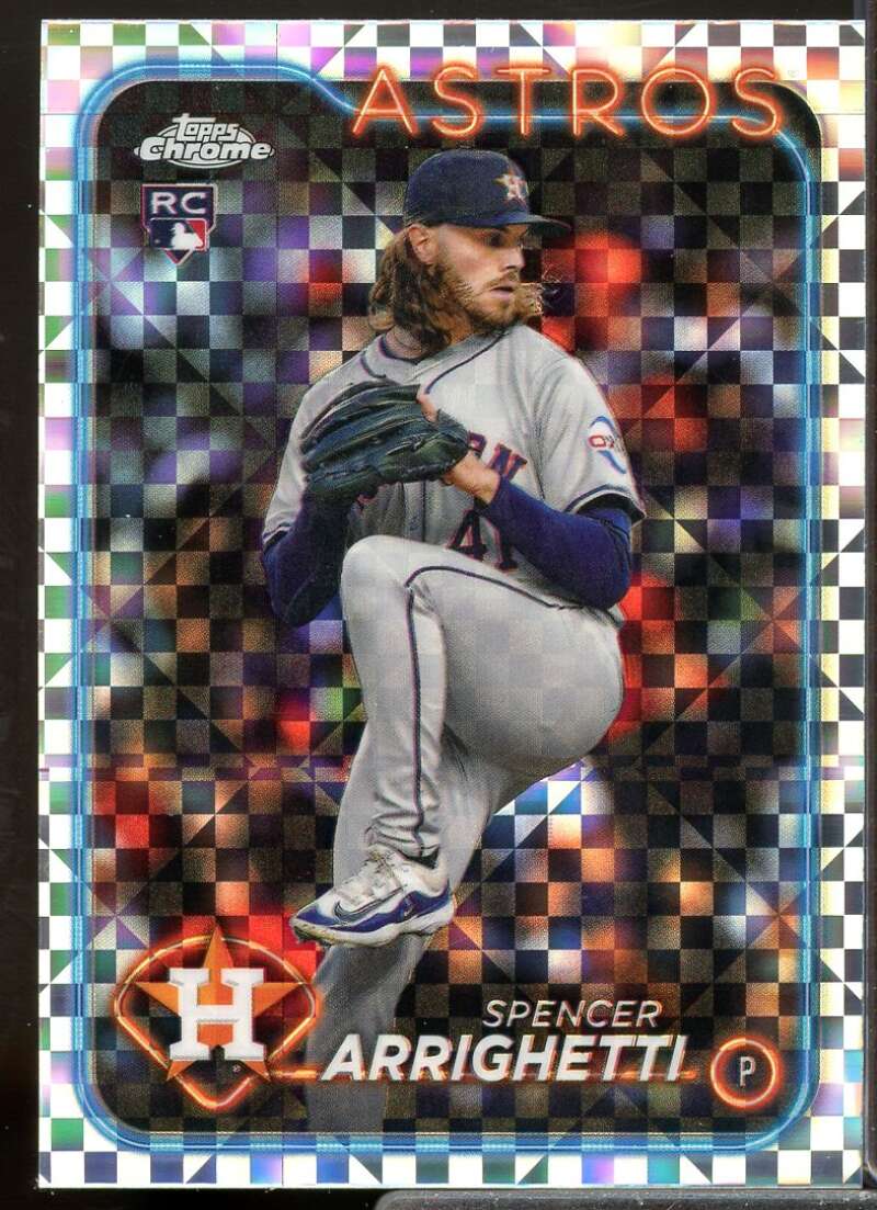 Spencer Arrighetti Rookie Card 2024 Topps Chrome Update X-Fractors #USC17  Image 1