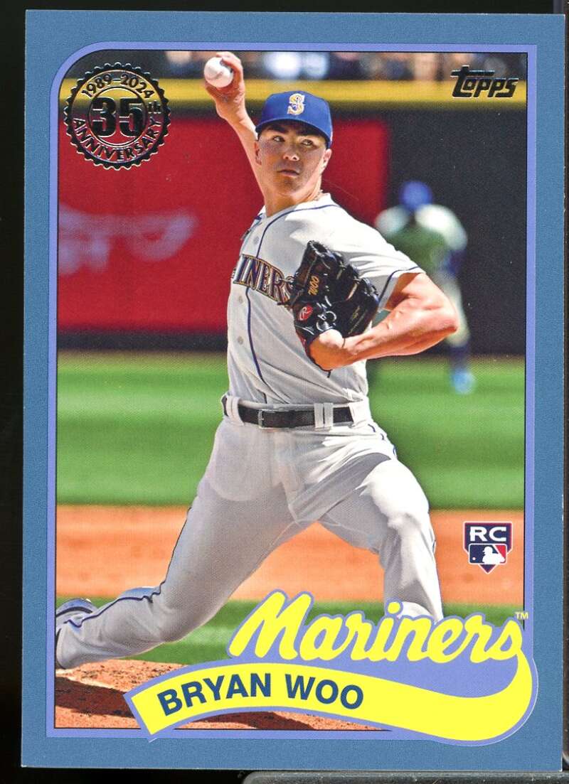 Bryan Woo Rookie Card 2024 Topps '89 Topps Blue #89B40  Image 1