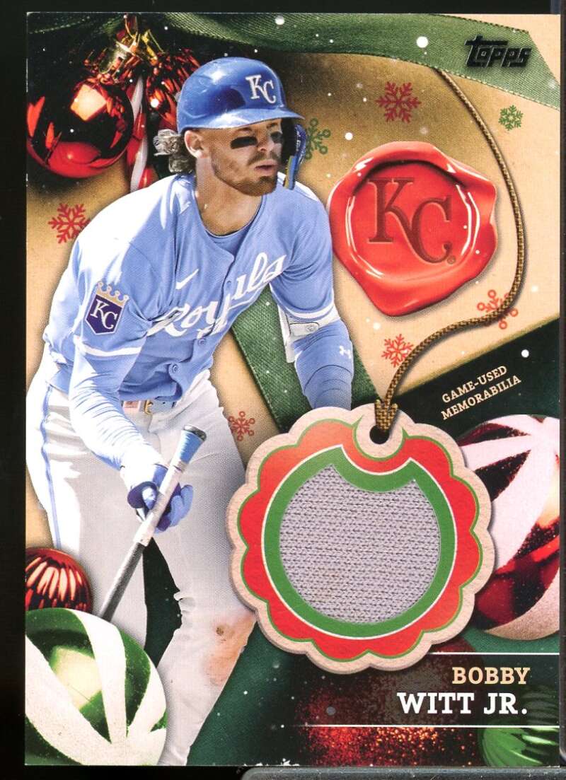 Bobby Witt Jr. Card 2024 Topps Holiday Relics #RCBW  Image 1