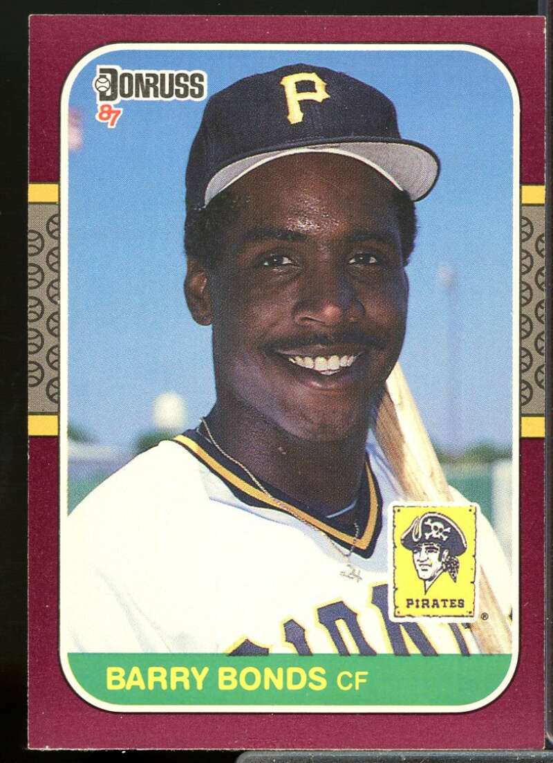 Barry Bonds Rookie Card 1987 Donruss Opening Day #163B  Image 1