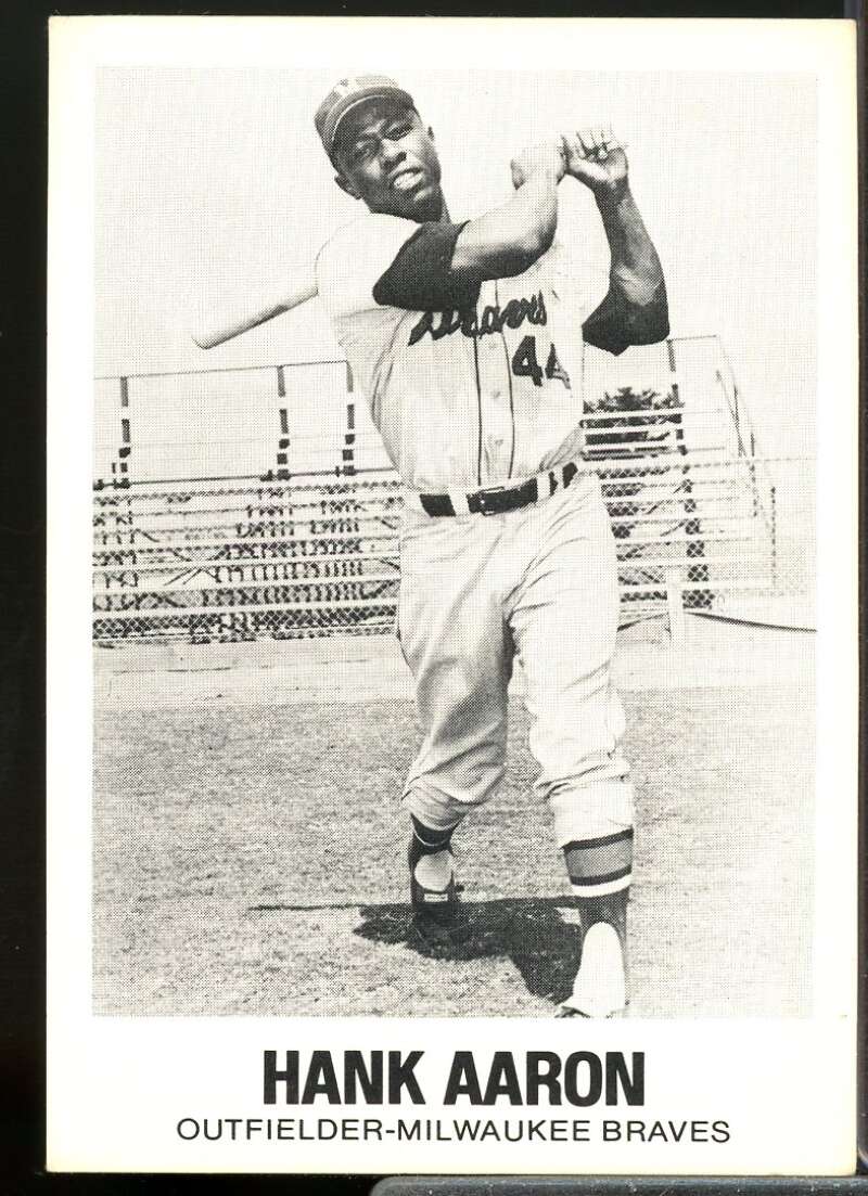 Hank Aaron Card 1977-84 Galasso Glossy Greats #44  Image 1