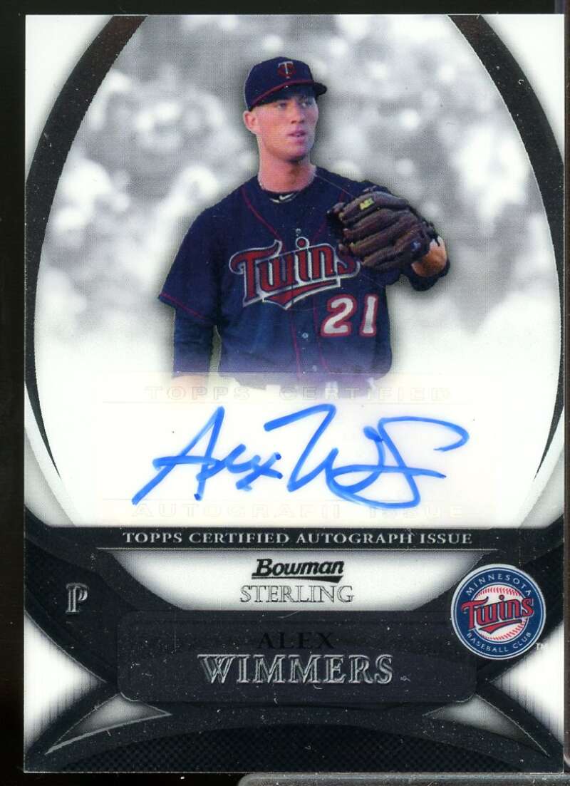 Alex Wimmers Rookie Card 2010 Bowman Sterling Prospect Autographs #AW  Image 1