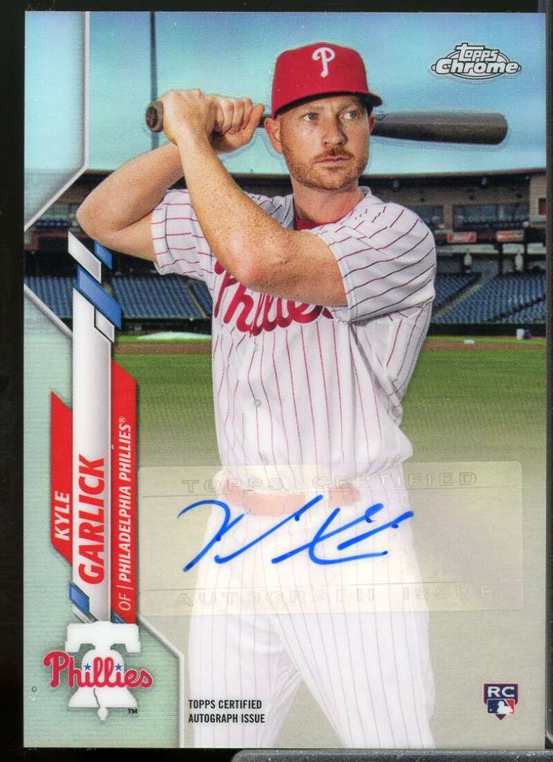Kyle Garlick Rookie Card 2020 Topps Chrome Update Autograph Refractors #USAKG  Image 1