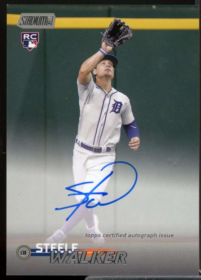 Steele Walker Rookie Card 2023 Stadium Club Autographs #SCBASW  Image 1