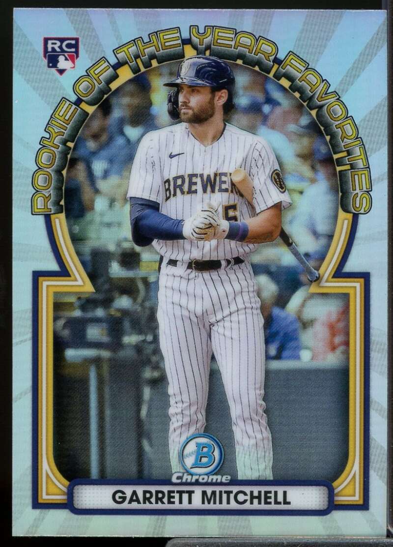 Garrett Mitchell Card 2023 Bowman Chrome Rookie of the Year Favorites #ROYF7  Image 1