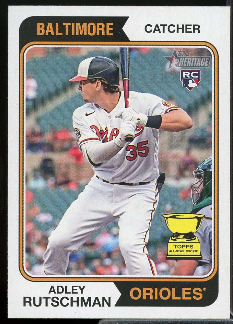 Adley Rutschman Rookie Card 2023 Topps Heritage #7  Image 1