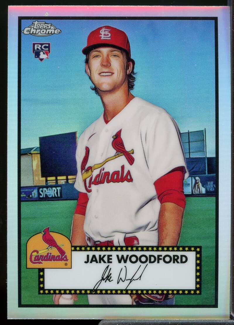 Jake Woodford rookie Card 2021 Topps Chrome Platinum Anniversary Refractors #91  Image 1