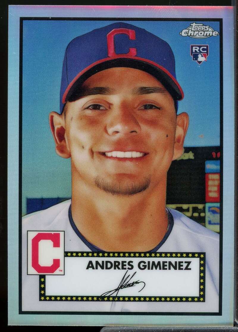 Andres Gimenez Rookie 2021 Topps Chrome Platinum Anniversary Refractors #66  Image 1